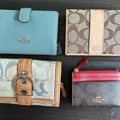 If Interested In Buying A Particular One, Then Contact Me For More Pictures. Price Will Range From $60-$100 Depending On The Wallet. $600 For All. Can Easily Resell For More If You Choose To Buy The Set. You Can Also Find M E On Instant G Luxury Coach Coin Purse With Card Slots, Luxury Coach Rectangular Wallets, Designer Coach Leather Wallets, Luxury Coach Wallets For Gifts, Luxury Coach Wallets As Gift, Luxury Coach Wallets, Luxury Coach Wallets For Gift, Designer Coach Bifold Wallet, Designer Bifold Coin Purse For Daily Use