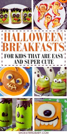 halloween breakfasts for kids that are easy and super cute