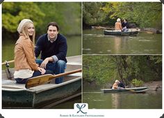 a man and woman are sitting in a boat