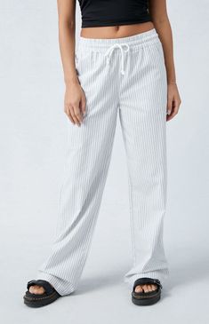 Striped Lounge Pants, Clothes Wishlist, Striped Sweatpants, 2024 Christmas, Virtual Closet, Sweat Pants, Pull On Pants, Striped Pants, Casual Elegance