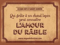 an old fashioned french poster with the words'l'amour du rable '