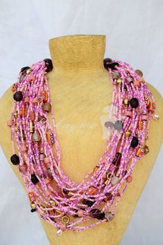 Pink Masai beaded necklace,Pink African jewelry,Chunky Masai beaded necklace,Masai jewelry Masai Jewelry, Make Her Feel Special, Jewelry Chunky, African Jewelry, Feel Special, Kenya, Roses, Beaded Necklace, Necklaces