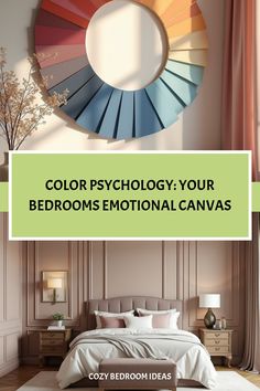 Visual representation of colors emotional impact on bedroom design