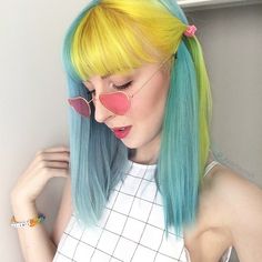 Hair Dyed, Split Hair, Alternative Hair, Hair Blog, Dye My Hair, Color Inspo, Hair Inspo Color