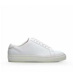 A contemporary version of a timeless style. The fine calf leather grants the perfect combination between luxurious look and sporty construction. White rubber outsole and leather insole grants and extra cushioning and incomparable comfort.   Style: Sneakers Exterior: Fine Calf Leather Lining: Leather Insole: Leather Outsole: White Rubber Special Sizes available Option: Anti Slip Sole Material: Leather  Care intructions: Take good care of your shoes and they should do you proud for many years. Sho Custom Leather Low-top Sneakers With Vibram Sole, Modern Custom Sneakers With Stitched Sole For Everyday, Luxury Sneakers With Vibram Sole And Round Toe, Luxury Sneakers With Vibram Sole, Modern Custom Sneakers With Stitched Sole, Custom Leather Sneakers With Vibram Sole, Modern Custom Sneakers With Plain Toe For Everyday, Low-top Leather Golf Shoes With Leather Sole, Classic Low-top Leather Golf Shoes