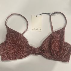 Acacia Manhattan Lining Bralette Size L Color Currant Snake Nwt High Waisted Swim Bottoms, Acacia Swimwear, Racerback Top, High Waisted Swim, Swimwear Sets, Summer Bikinis, Summer 24, Swim Wear, Well Dressed