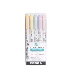 zebra gel pen set of 5 pastey pens in assorted colors and size options