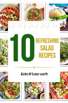 low carb salad recipes Summer Salad Ideas, Clean Eating Salads, Salad Ideas