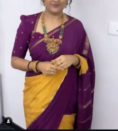 Full Collar Blouse Designs, Kanchi Saree Blouse Designs, Blouse Front Neck Designs Latest, Mysore Silk Saree Styling, Silk Saree Blouse Designs Pattern Latest, Latest Blouse Pattern, Fancy Saree Blouse Designs Latest, Mysore Silk Saree Blouse Designs, New Latest Blouse Pattern