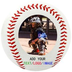 PRICES MAY VARY. Custom the baseball with any image, text or logo. Free combination of customization methods. It is the perfect gift for the baseball player in your life! This ball is a collectible gift ball. The size is the official size (9 inch), weight (5 oz). The spherical leather is Eco-friendly PVC, the inner core is solid cork . This personalized baseball is the perfect way to remember a memorable season, hit or pitching appearance . Simply type in your customization to make it truly one Softball Shirt Designs, Gift Ball, Baseball Signs, Photo And Text, Image Text, Baseball Birthday