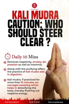 Kali Mudra Caution: Who Should Steer Clear? Kali Mudra, Healing Reflexology, Chakra Healing Meditation, Acupressure Therapy, Massage Therapy Techniques, Yoga Hands