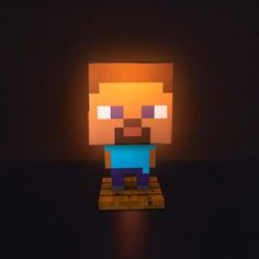 an image of a minecraft character in the dark