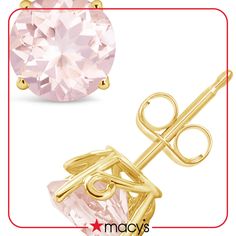 in stock Macy's 14k Gold Earrings With Prong Setting, Diamond Cut Earrings From Macy's As Gift, Macy's Earrings With Prong Setting, Macy's Earrings With Prong Setting For Gift, Macy's Earrings With Prong Setting As Gift, Macy's Round Gemstone Earrings, Macy's Gemstone Round Earrings, Luxury Macy's Earrings With Prong Setting, Macy's Luxury Earrings With Prong Setting