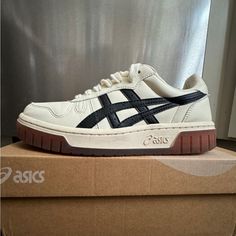 Brand New! Worn Only Twice, No Marks Shoes Asics, Asics Shoes, Asics Women, Black Cream, Womens Shoes Sneakers, Black Color, White Black, White And Black, Shoes Sneakers