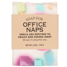 Soap for Office Naps Bathroom Gifts Funny, Work Gifts Soap, Whiskey River Soap, Power Naps, Funny Soap, Can Not Sleep, Soap Labels, Icon X, Power Nap