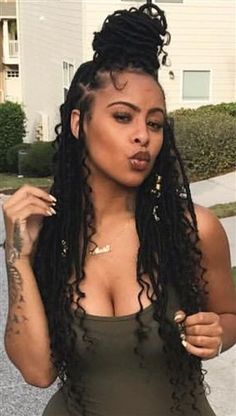 Faux Locs Hairstyles, Locs Hairstyles, Twist Braids, Different Hairstyles, Braids For Black Hair, Love Hair, Hair Skin, Braid Styles