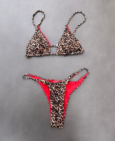 Cute leopard print bikini great for summer!❤️ ⭐️ Available in small, medium and large ⭐️ Delivery in a week ⭐️ Padding in bra Cheap Leopard Print Swimwear, Affordable Leopard Print Beachwear Swimwear, Red Leopard Bra, Cheetah Print Bathing Suit, Swimsuit Inspo, Animal Print Swimsuit, Red Swimwear, Cute Leopard, Summer Swimwear