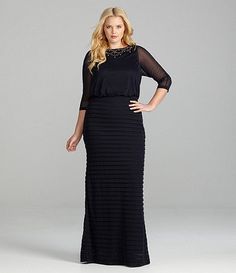 Women | Plus | Dresses | Special Occasion | Dillards.com Plus Size Gowns Formal, Recital Dress, Dresses For Apple Shape, Cold Shoulder Gown, Sisters Wedding, Plus Size Gowns, Formal Dresses With Sleeves, Plus Size Formal Dresses, Evening Dresses Plus Size