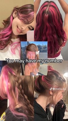 Red Pink Hair, Hair Tint, Hair Inspiration Long, Hair Stylist Life, Dye My Hair, Hair Dye Colors