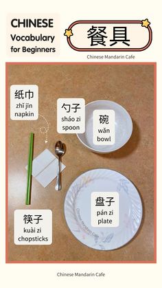 an image of chinese words and phrases for beginners to learn in the language class