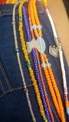 Waist Beads Jamaican, Traditional Adjustable Multicolor Waist Beads, Waist Beads African Belly Chains, Adjustable Hand-strung Waist Beads For The Beach, Beading Jewelery