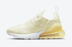 Nike Air Max 270 Women, Womens Nike Air Max 270, Air 270, Sleeve Construction, Yellow Sneakers, Yeezy Sneakers, Nike Shoes Air Max, Cute Nike Shoes, Nike Air Max For Women