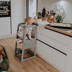 Welcome to our 2-in-1 Convertible Toddler Step Stool - a versatile Montessori furniture - inspired learning stool that adheres to the principles of independence building. This transformative kitchen tower and safety stool for kids are thoughtfully designed for toddlers, transitioning effortlessly from a kitchen step stool to a weaning table and chair. Elevate your child's learning experience with this multifunctional piece, providing both a secure platform for kitchen adventures and a charming s Weaning Table, Montessori Tower, Step Stool For Kids, Toddler House Bed, Kitchen Tower, Toddler Step Stool, Kitchen Step Stool, Toy Shelves, Montessori Furniture