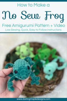 crochet frog held in a hand Crochet Plush Frog Pattern Free, Crochet Pocket Frog, Quick Crochet Toys Free Patterns, Pocket Frog Crochet Pattern, Arugumi Crochet Beginner, Easy Frog Crochet Pattern, Crocheted Frogs Free Pattern, Small Frog Crochet Pattern, Small Easy Crochet Animals Free Patterns