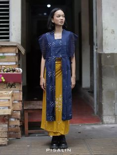 Etnik Modern Style, Kebaya Casual, Kebaya Outfit, Batik Jumputan, Indonesian Clothing