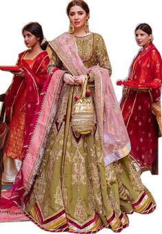 Henna Color, Pakistani Bridal Wear, Pakistani Bridal, Bridal Lehenga, Bridal Wear, Silk Fabric, Color Choices, Dress Making, Lehenga