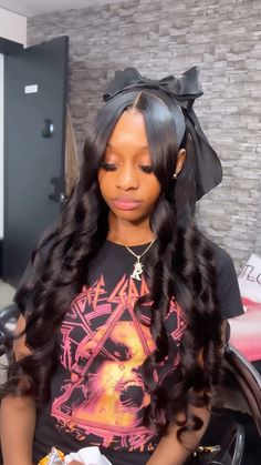 Quick Weaves, Sleek Ponytail Hairstyles, Birthday Hairstyles, Quick Weave Hairstyles, Cute Braided Hairstyles, Braided Hairstyles For Teens, Quick Braided Hairstyles, Bow Hairstyle, Frontal Hairstyles