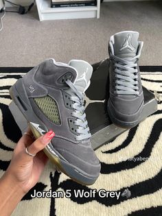 Jordan 5 wolf grey Shoes Jordan 5, Jordan 5 Outfits Womens, Grey Shoes Outfit, Baddie Wishlist, Jordans 5, Jordan 5 Outfit, Jordan 5s, 500 Dollars, Grey Jordans