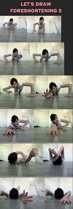 a series of photos showing how to do yoga