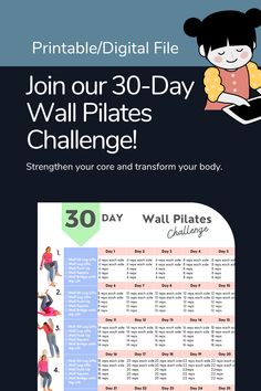 Wall Pilates workout challenge for women. easy, beginner friendly Workouts to perform with an assistance of the wall Reformer like exercises for your core, abdomen, chest, buttocks. one month Workout plan. Wall Pilates plan. wall Pilates workout. Wall Pilates challenge. 30-day health challenge. Wall Pilates for beginners. Wall Pilates at home. 4-week Workout challenge. Printable and digital file. You can use it with note-taking app. For Goodness, Notability, Noteshelf, pdf download. quick downlo 28day Wall Pilates Challenge Free, Pilates Wall Challenge 30 Day, One Month Workout Plan, One Month Workout, Wall Pilates Workout For Beginners Free Chart Workout, Wall Pilates Challenge 30 Day, 21 Day Pilates Wall Workout Challenge, Pilates Month Challenge, Pilates Workout Challenge