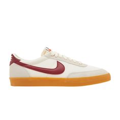 Find NIKE Killshot Vulc 'team Red on Editorialist. Inspired by the classic design of Nike’s heritage Killshot model, the Killshot Vulc 'Team Red' sneaker exudes retro, yet modern style. Released in May 2018, the shoe is covered in a neutral color palette with contrast accents from the heel tab and Swoosh checkmark. The mesh upper is supported by suede overlays and a traditional lacing system. Below sits a vulcanized gum rubber outsole with durable treading. Team Red, Red Sneakers, Neutral Colour Palette, Neutral Color, Men's Nike, Low Top, Top Sneakers, Classic Design, Nike Men