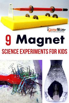 9 magical magnet science experiments for kids to learn force and motion, static electricity, with dollar bill, cereal, iron powder. Fun science fair project ideas. Easy and fun STEM activities for kids of all ages. For physics and science class Magnet Science Experiment, Science Fair Project Ideas, Fair Project Ideas, Kids Experiments, Magnet Science, Magnet Activities, Stem Activities For Kids, Cool Science Fair Projects