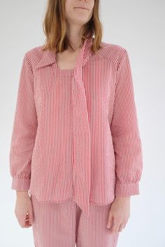 Beklina Deco Blouse Striped Strawberry Cotton Workwear Blouse With Gathered Sleeves, Cotton Tops With Blouson Sleeves For Daywear, Cotton Shirt With Gathered Long Sleeves, Cotton Blouse With Smocked Cuffs For Work, Cotton Workwear Blouse With Smocked Cuffs, Cotton Tie Neck Blouse For Daywear, Cotton Blouse With Blouson Sleeves For Work, Cotton Tops With Gathered Sleeves For Daywear, Cotton Smock Tops For Workwear