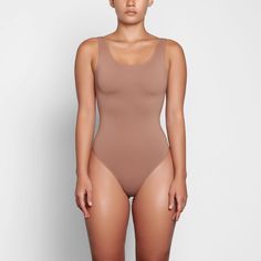 SOFT SMOOTHING THONG BODYSUIT | SIENNA Scoop Neck Shapewear With Built-in Bra, Stretch Leotard With Built-in Bra And Scoop Neck, Fitted Seamless Scoop Neck Shapewear, Scoop Neck Shaping Smoothing Shapewear, Fitted Seamless Shapewear With Scoop Neck, Solid Seamless Low Back Shapewear, Second-skin Scoop Neck Shapewear, Seamless Scoop Neck Shapewear, Second-skin Scoop Neck Shapewear Swimwear