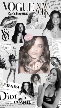 Adriana Lima Collage, Adriana Lima 2024, Andria Lima, Adriana Lima Vogue, Victoria Secret Poster, Adrina Lima, Cozy Wallpaper, Vogue New York