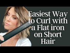 Curling Shoulder Length Hair, Curling A Bob Haircut, Flat Iron Short Hair, Curled Bob Hairstyle, Flat Iron Curls Tutorial, Curling Fine Hair, Curls For Medium Length Hair, Loose Curls Hairstyles