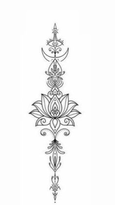 a line drawing of an ornamental design