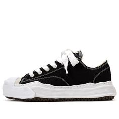 Maison MIHARA YASUHIRO PETERSON OG Sole Canvas Low 'Black' A01FW702-BL - KICKS CREW Maison Mihara Yasuhiro, Maison Mihara, Fashion Tips For Women, Black Canvas, Stylish Sneakers, Birthday Outfit, Sneakers Black, Low Top, Perfect Pair