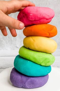 Image of hand on home made play dough in rainbow colours Party Favours For Kids, Homemade Party Favors, Party Supply Kits, Easy Party Favor, Simple Birthday Party, Diy Party Favors, Homemade Playdough, Simple Birthday, Party Package