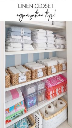 linen closet organization tips for organizing