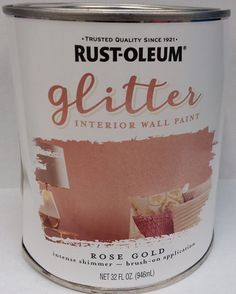 a can of rust - oleeum glitter interior wall paint