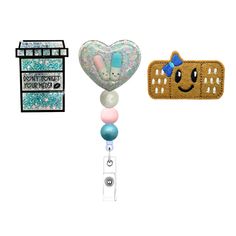 Show your appreciation and support for nurses with a great gift: 3 Pieces Interchangeable Retractable Badge Reel! This nurse badge reel set comes with interchangeable designs, perfect for spicing up any medical uniform. Each badge reel is a sturdy metal construction to ensure reliable performance while featuring a belt clip or retractable cord (depending on the design). This badge reel set is perfect for nurse gifts bulk purchases or as school nurse appreciation gifts. It’s great for celebrating Nurses week, NICU Nurse, Appreciation Day or just showing support for your favorite nurse. School Nurse Appreciation Gifts, School Nurse Appreciation, Funny Badge Reel, Badge Accessories, Cute Badge Reel, Nurse Appreciation Gifts, Accessories Blue, School Nurse, Nicu Nurse