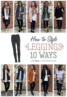 Mode Ab 50, Black Leggings Outfit, How To Wear Leggings, Fashion Capsule Wardrobe, Style Leggings, Casual Outfit Inspiration, Fashion Capsule