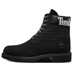 Timberland 6-Inch Premium Logo Wide-Fit Boots 'Black Nubuck' A1TUW Suede Boots With Branded Insole For Streetwear, Black Suede Work Boots For Outdoor, Classic Suede Boots For Streetwear, Black Suede Boots For Streetwear, Black Suede Work Boots For Winter, High-top Black Suede Waterproof Boots, Black High-top Waterproof Suede Boots, Black Suede High-top Waterproof Boots, Timberland Black Waterproof Boots For Streetwear