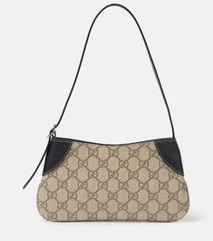 Material: fabric. Lining: fabric. Made in Italy. Designer color name: Be Ebony / Black. Hardware color:…. Color:beige. Material:82% POLYURETHANE  18% POLYAMIDE, trim: bovine leather #adv womens #bags #shoulder #handbags #