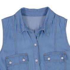 Elevate your casual chic style with our Anna-Kaci Women's Sleeveless Jean Shirt Dress. Crafted from lightweight and soft denim fabric, this dress features elegant details such as a button-down front placket, tied waist belt, and turn-down collar for a timeless fashion statement. Sleeveless Denim Shirt, Jean Shirt Dress, Shirt Dress With Pockets, Maxi Bodycon Dress, Jean Shirt, Midi Shift Dress, Ballet Dress, Mini Skater Dress, Denim Shirt Dress